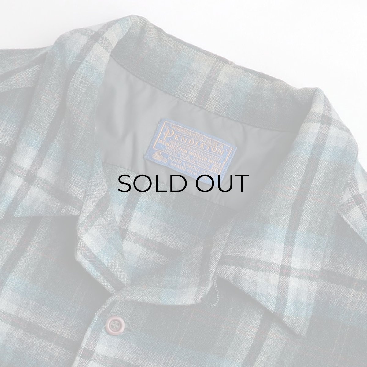 画像7: 70's〜 PENDLETON WOOL CHECK BOARD SHIRT (7)