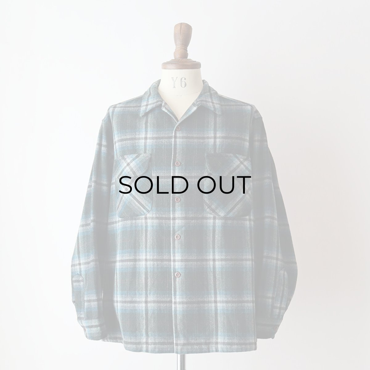 画像13: 70's〜 PENDLETON WOOL CHECK BOARD SHIRT (13)