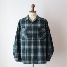 画像13: 70's〜 PENDLETON WOOL CHECK BOARD SHIRT (13)