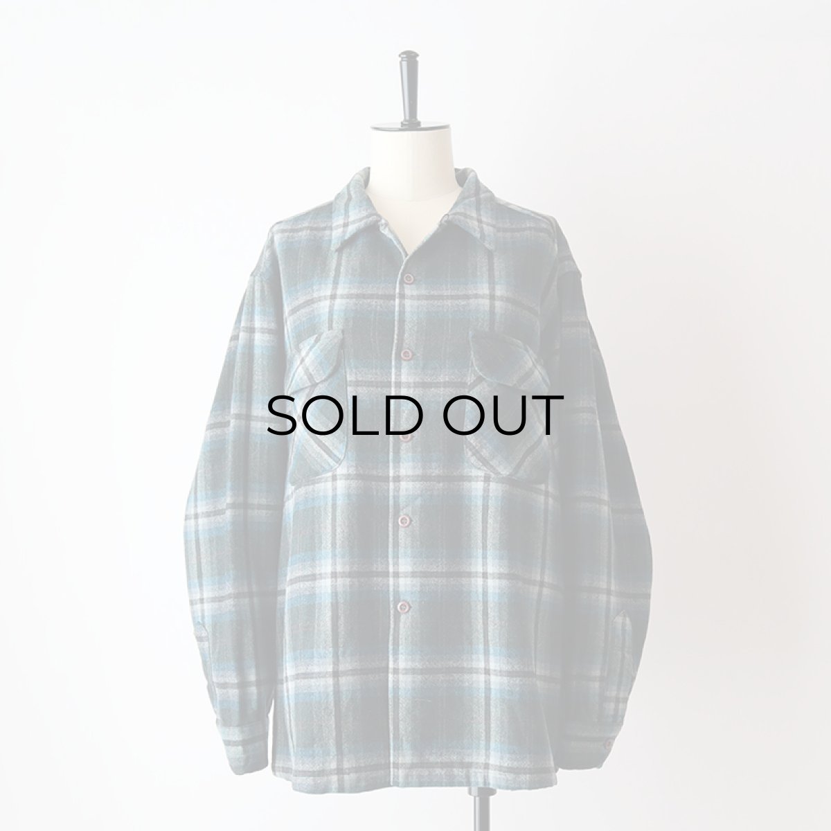 画像16: 70's〜 PENDLETON WOOL CHECK BOARD SHIRT (16)