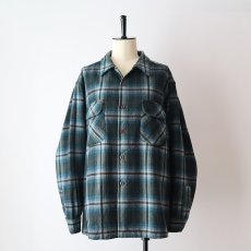 画像16: 70's〜 PENDLETON WOOL CHECK BOARD SHIRT (16)