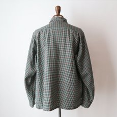 画像11: 40's BRENT WOOL CHECK OPEN COLLAR BOX SHIRT "MINT CONDITION" (11)