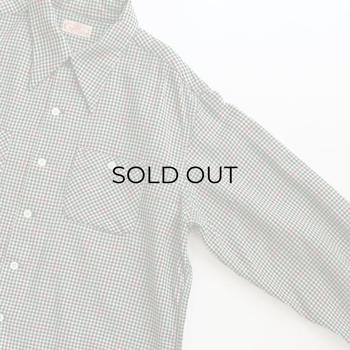 画像3: 40's BRENT WOOL CHECK OPEN COLLAR BOX SHIRT "MINT CONDITION" (3)