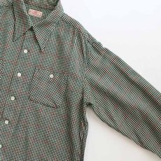 画像3: 40's BRENT WOOL CHECK OPEN COLLAR BOX SHIRT "MINT CONDITION" (3)