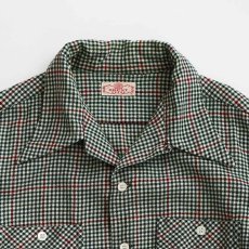 画像5: 40's BRENT WOOL CHECK OPEN COLLAR BOX SHIRT "MINT CONDITION" (5)