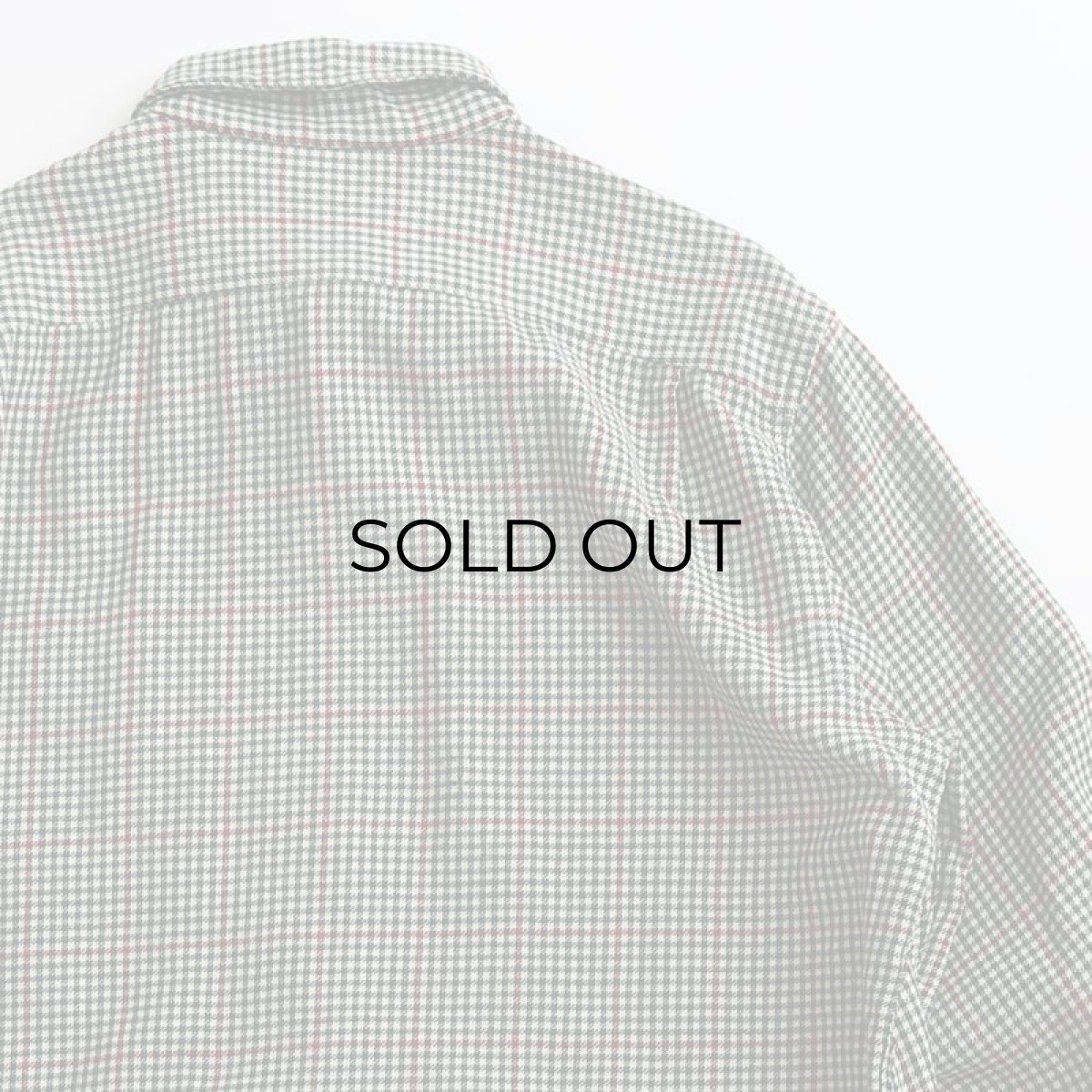 画像8: 40's BRENT WOOL CHECK OPEN COLLAR BOX SHIRT "MINT CONDITION" (8)