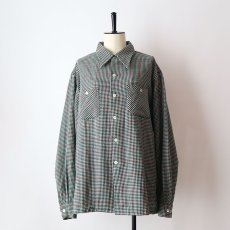 画像12: 40's BRENT WOOL CHECK OPEN COLLAR BOX SHIRT "MINT CONDITION" (12)