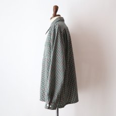 画像10: 40's BRENT WOOL CHECK OPEN COLLAR BOX SHIRT "MINT CONDITION" (10)