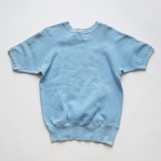 画像2: 〜60's UNKNOWN BRAND COTTON FLOCK PRINT S/S CREW NECK SWEAT "ΔΣΦ" (2)