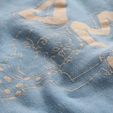画像5: 〜60's UNKNOWN BRAND COTTON FLOCK PRINT S/S CREW NECK SWEAT "ΔΣΦ" (5)