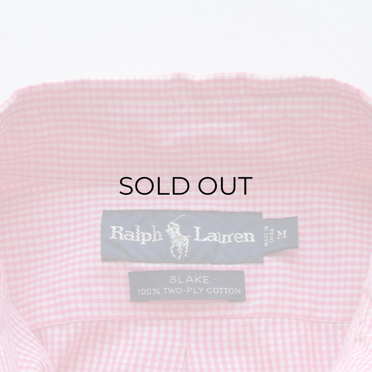 画像6: 00's Ralph Lauren COTTON GINGHAM CHECK B/D SHIRT (6)