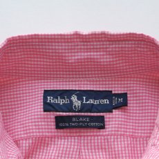 画像6: 00's Ralph Lauren COTTON GINGHAM CHECK B/D SHIRT (6)