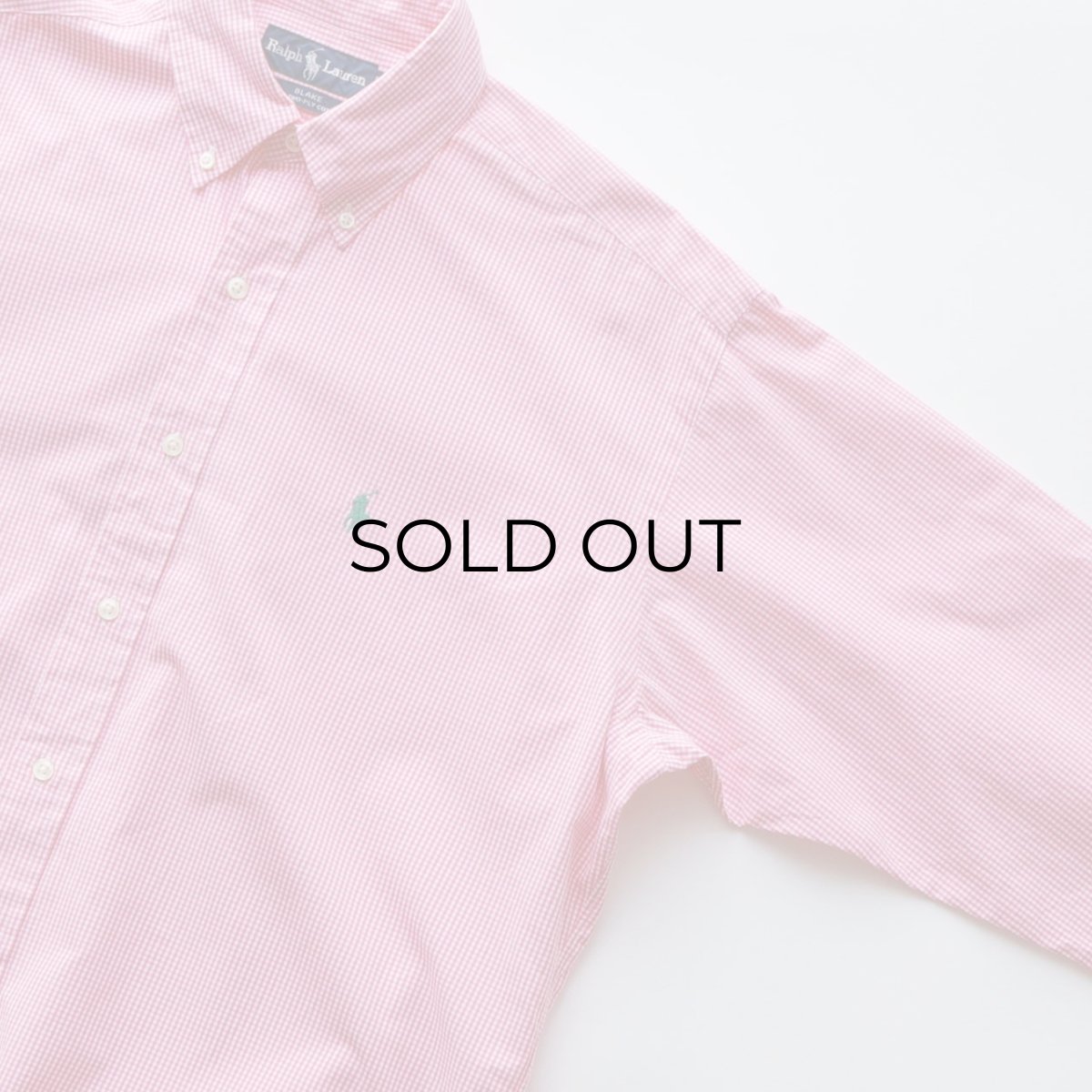 画像3: 00's Ralph Lauren COTTON GINGHAM CHECK B/D SHIRT (3)