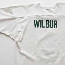 画像6: 80's RUSSELL W-PRINT CROPPED SLEEVE V NECK FOOTBALL TEE "VASHON SENIORS 1986" (6)