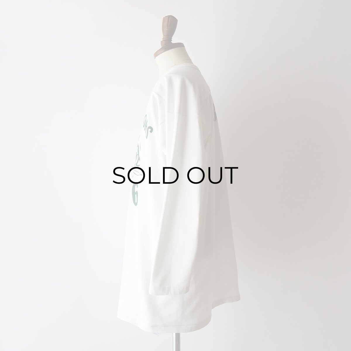 画像10: 80's RUSSELL W-PRINT CROPPED SLEEVE V NECK FOOTBALL TEE "VASHON SENIORS 1986" (10)