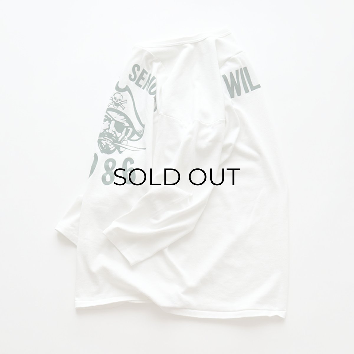 画像2: 80's RUSSELL W-PRINT CROPPED SLEEVE V NECK FOOTBALL TEE "VASHON SENIORS 1986" (2)