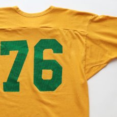 画像4: 70's RUSSELL W-PRINT CROPPED SLEEVE V NECK FOOTBALL TEE "TUMWATER FOOTBALL" (4)