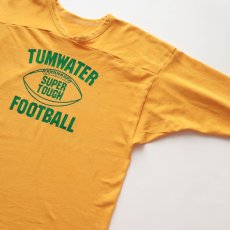 画像3: 70's RUSSELL W-PRINT CROPPED SLEEVE V NECK FOOTBALL TEE "TUMWATER FOOTBALL" (3)