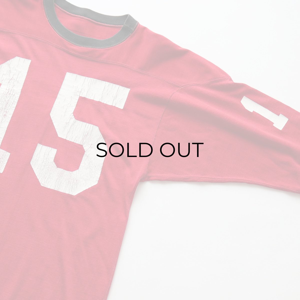 画像5: 60's Champion RAYON W-PRINT HALF SLEEVE FOOTBALL TEE "15" (5)