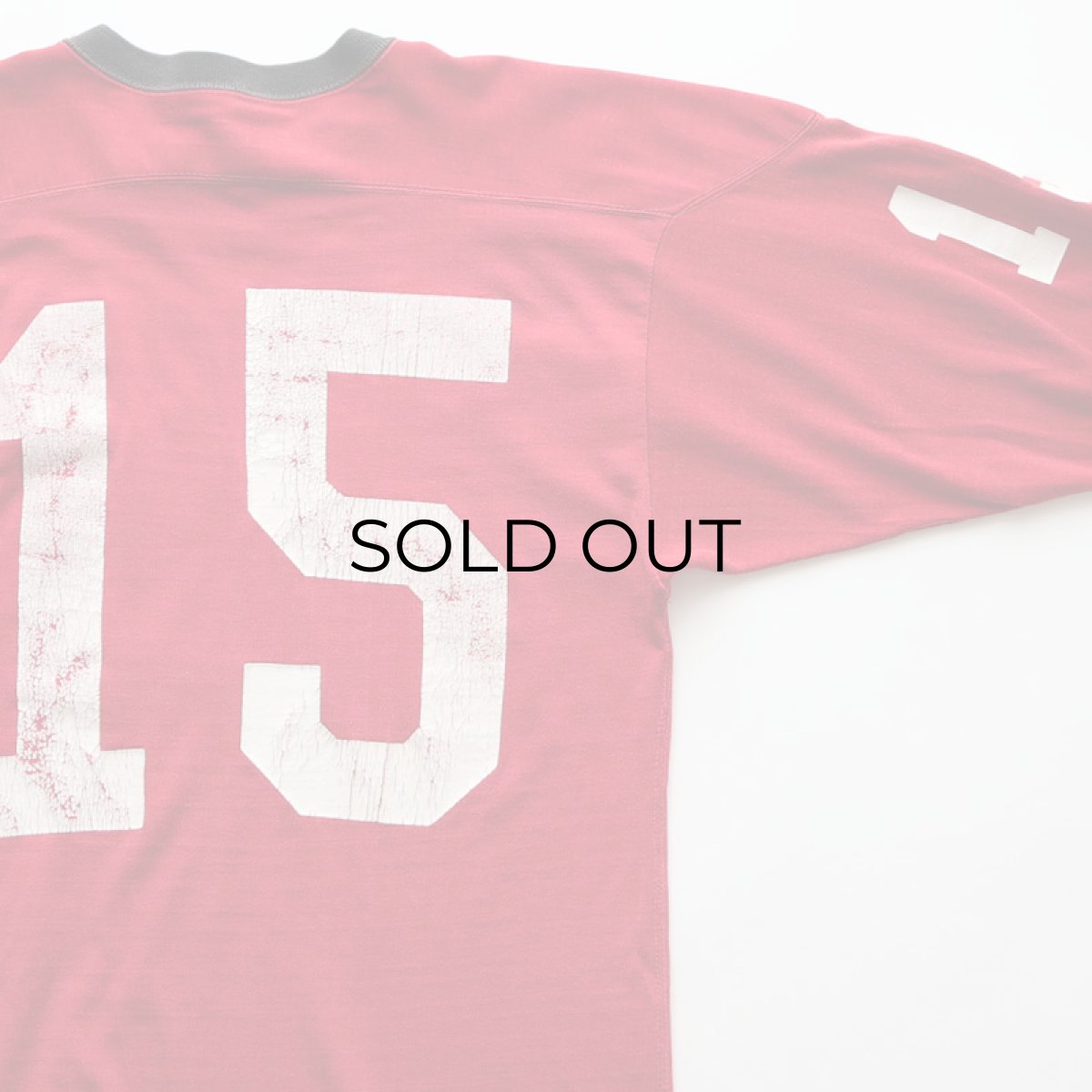 画像8: 60's Champion RAYON W-PRINT HALF SLEEVE FOOTBALL TEE "15" (8)