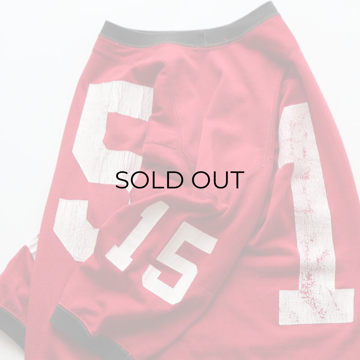 画像7: 60's Champion RAYON W-PRINT HALF SLEEVE FOOTBALL TEE "15" (7)