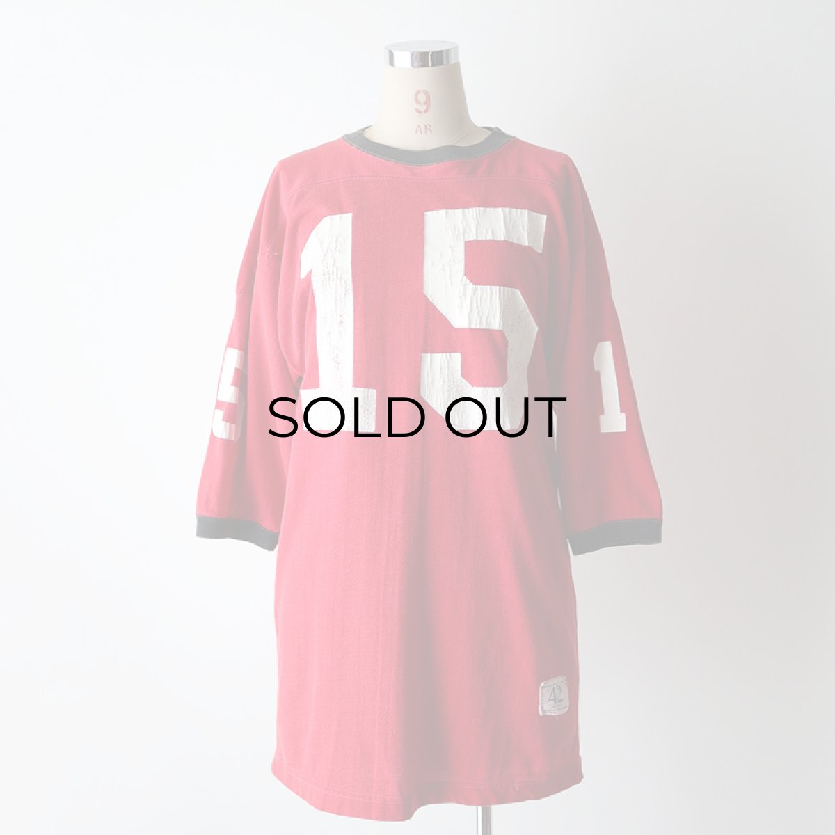 画像16: 60's Champion RAYON W-PRINT HALF SLEEVE FOOTBALL TEE "15" (16)