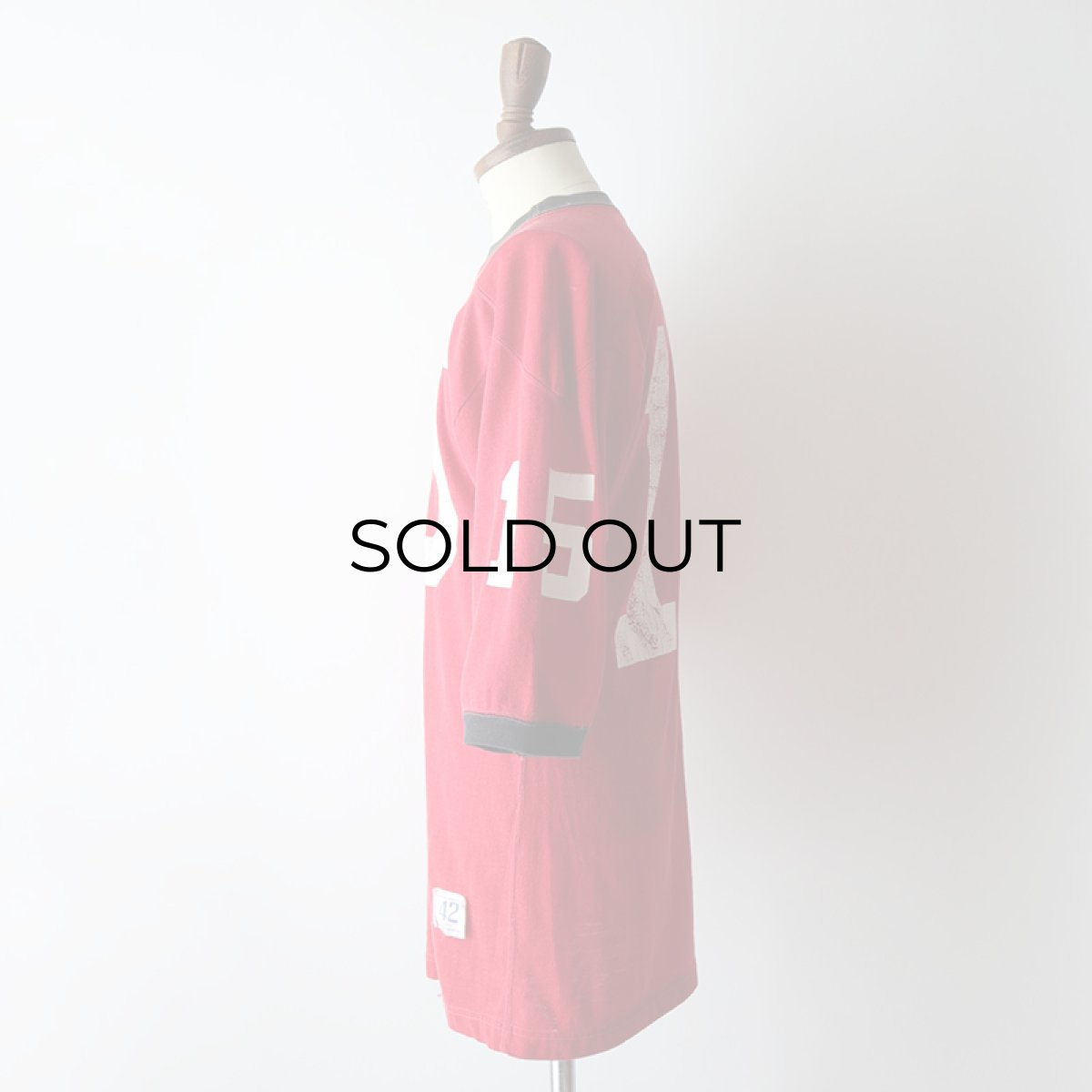 画像14: 60's Champion RAYON W-PRINT HALF SLEEVE FOOTBALL TEE "15" (14)