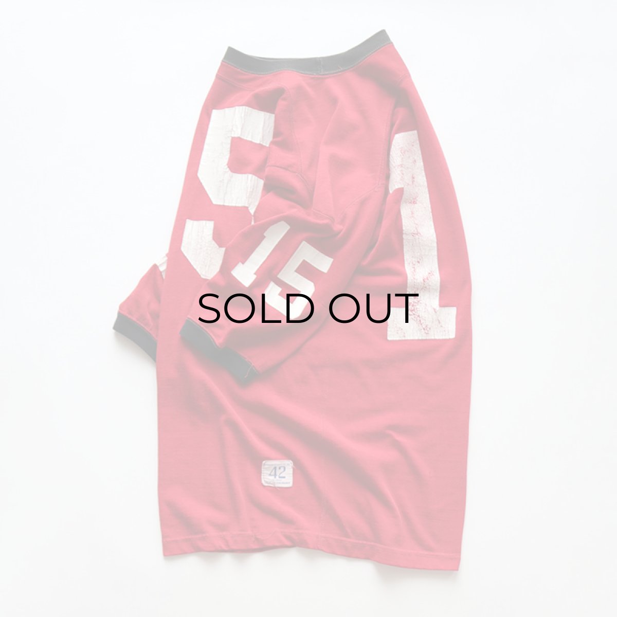 画像1: 60's Champion RAYON W-PRINT HALF SLEEVE FOOTBALL TEE "15" (1)