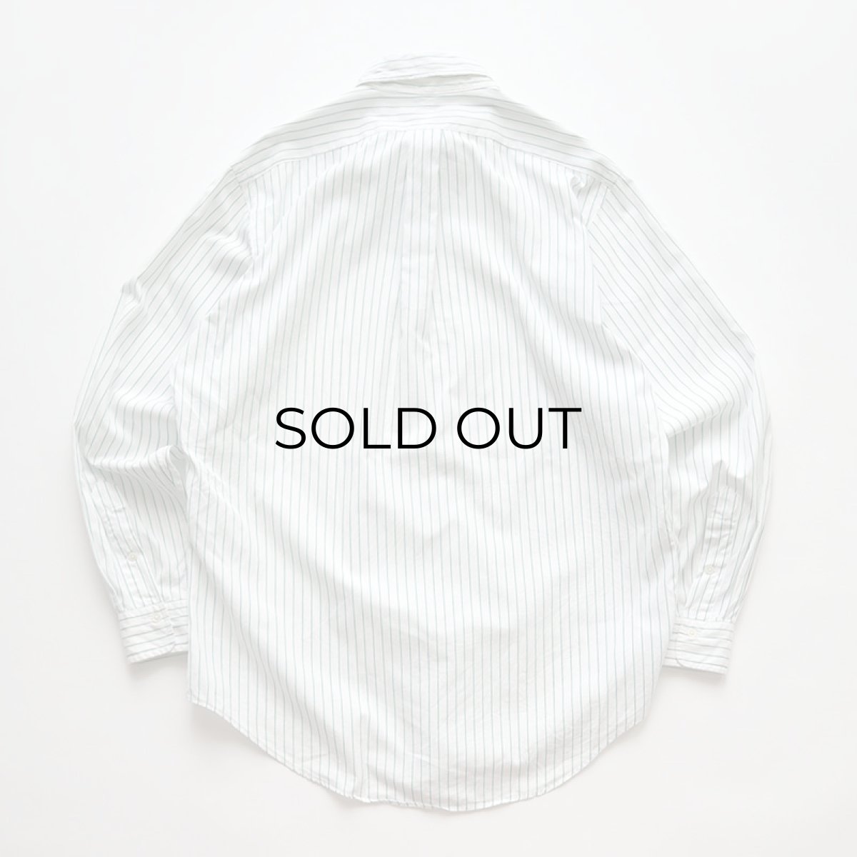 画像2: 90's Ralph Lauren COTTON BROAD STRIPE B/D SHIRT (2)