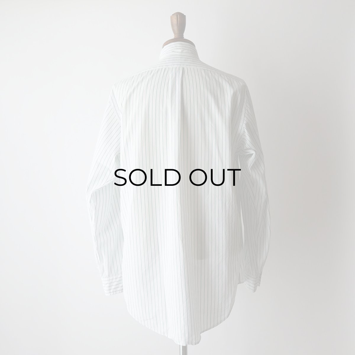 画像11: 90's Ralph Lauren COTTON BROAD STRIPE B/D SHIRT (11)