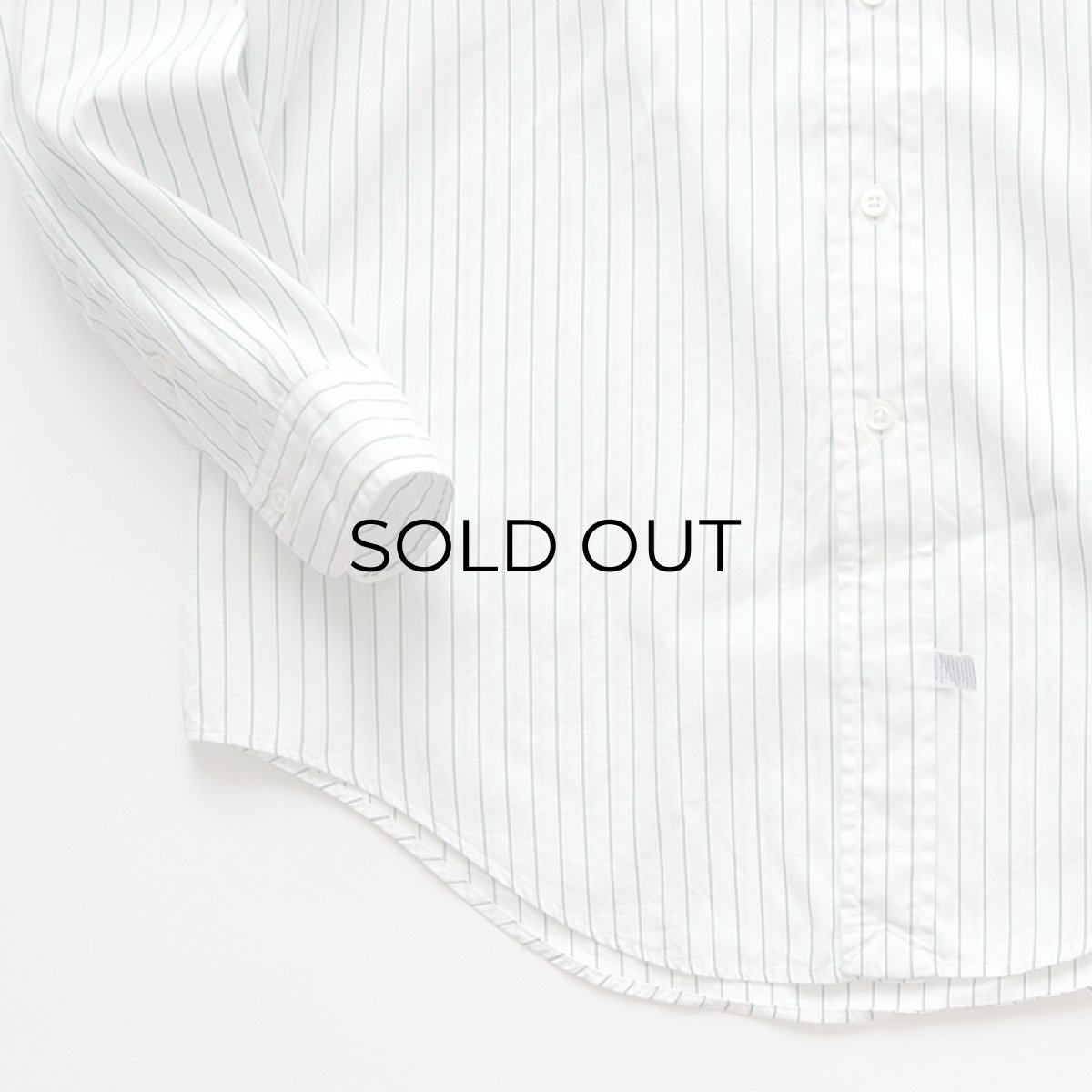 画像4: 90's Ralph Lauren COTTON BROAD STRIPE B/D SHIRT (4)