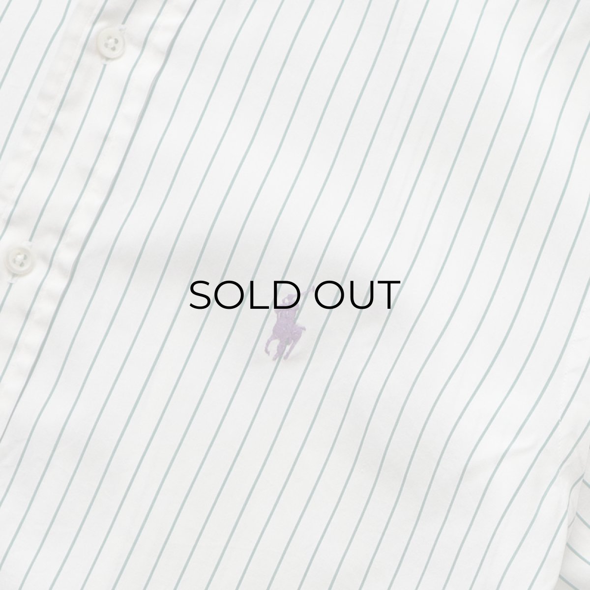 画像7: 90's Ralph Lauren COTTON BROAD STRIPE B/D SHIRT (7)