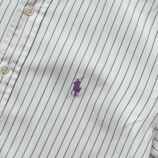画像7: 90's Ralph Lauren COTTON BROAD STRIPE B/D SHIRT (7)