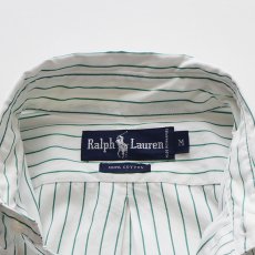 画像6: 90's Ralph Lauren COTTON BROAD STRIPE B/D SHIRT (6)