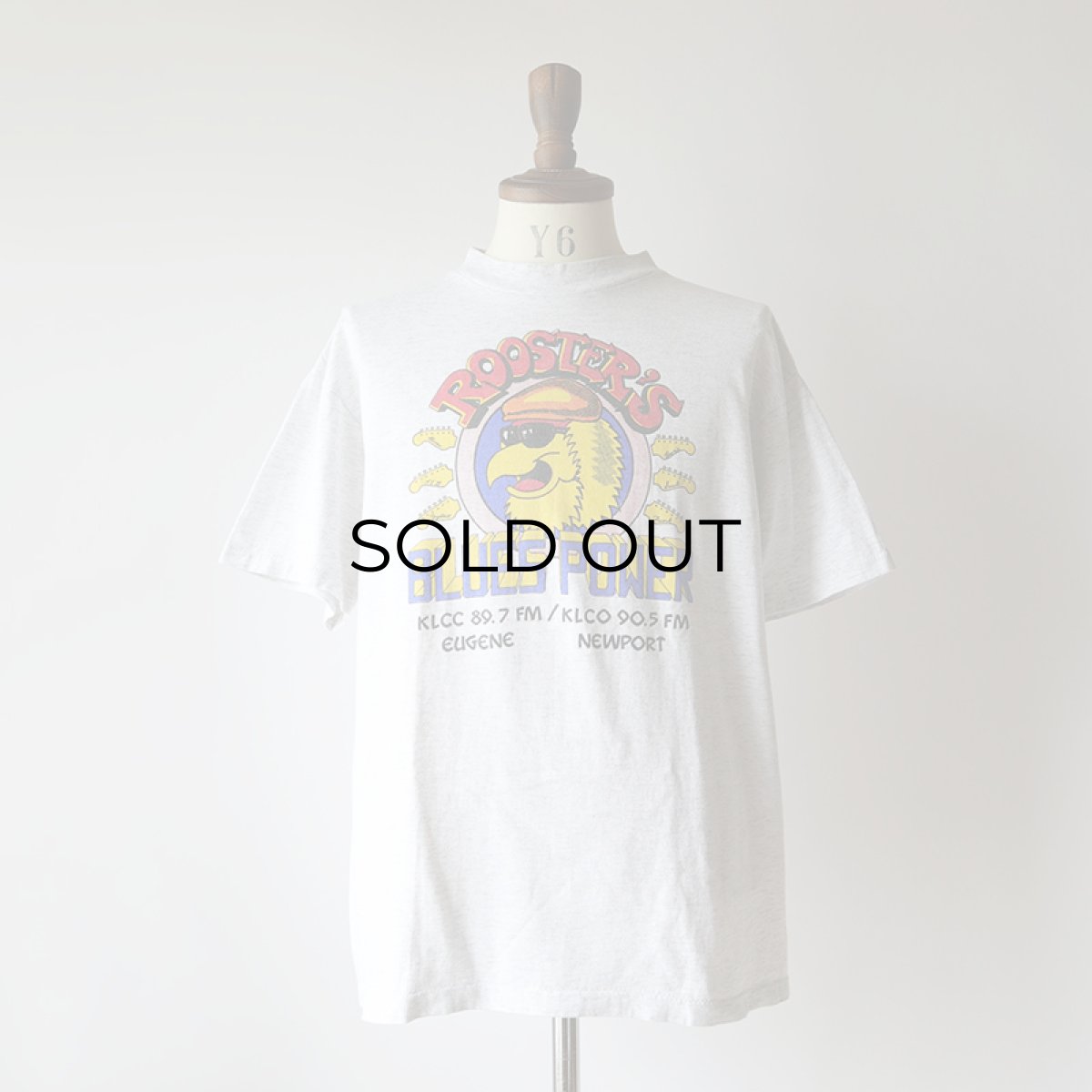 画像7: 〜90's ONEITA COTTON PRINT S/S TEE "ROOSTER'S BLUES POWER" "MADE IN USA" (7)