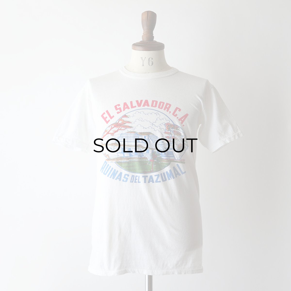 画像9: 70's CYGNUS COTTON PRINT S/S TEE "EL SALVADOR. C.A." (9)