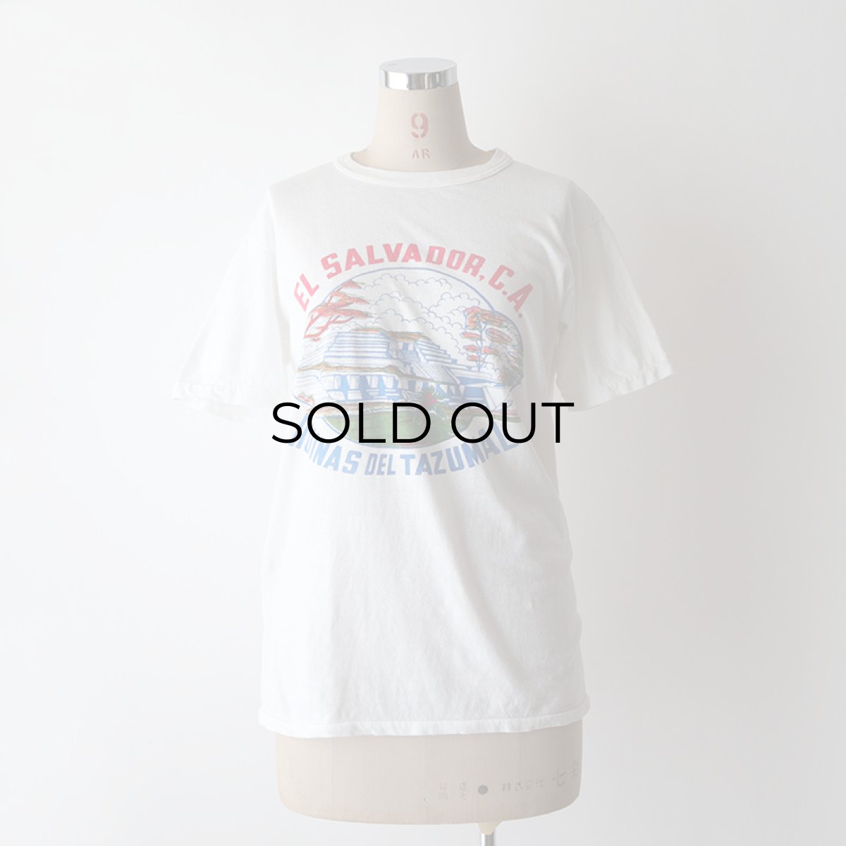画像12: 70's CYGNUS COTTON PRINT S/S TEE "EL SALVADOR. C.A." (12)