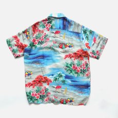 画像3: 50's POLYNESIAN Sportswear RAYON CREPE ALL OVER PATTERN LOOP COLLAR S/S HAWAIIAN SHIRT "MINT CONDITION" (3)
