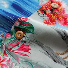 画像10: 50's POLYNESIAN Sportswear RAYON CREPE ALL OVER PATTERN LOOP COLLAR S/S HAWAIIAN SHIRT "MINT CONDITION" (10)