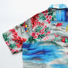 画像6: 50's POLYNESIAN Sportswear RAYON CREPE ALL OVER PATTERN LOOP COLLAR S/S HAWAIIAN SHIRT "MINT CONDITION" (6)