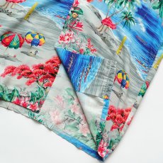 画像9: 50's POLYNESIAN Sportswear RAYON CREPE ALL OVER PATTERN LOOP COLLAR S/S HAWAIIAN SHIRT "MINT CONDITION" (9)