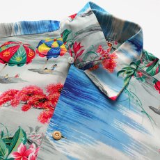 画像8: 50's POLYNESIAN Sportswear RAYON CREPE ALL OVER PATTERN LOOP COLLAR S/S HAWAIIAN SHIRT "MINT CONDITION" (8)