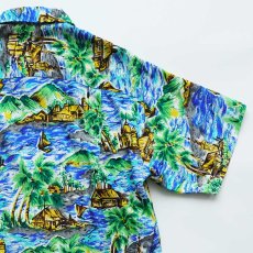 画像6: 60's UNKNOWN BRAND RAYON ALL OVER PATTERN LOOP COLLAR S/S HAWAIIAN SHIRT "MADE IN JAPAN" "MINT CONDITION" (6)