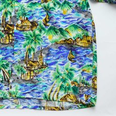 画像5: 60's UNKNOWN BRAND RAYON ALL OVER PATTERN LOOP COLLAR S/S HAWAIIAN SHIRT "MADE IN JAPAN" "MINT CONDITION" (5)