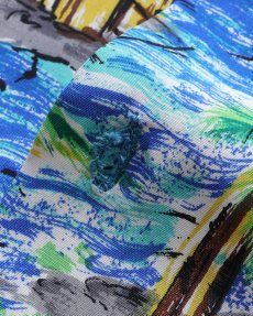 画像11: 60's UNKNOWN BRAND RAYON ALL OVER PATTERN S/S LOOP COLLAR HAWAIIAN SHIRT "MADE IN JAPAN" "MINT CONDITION" (11)