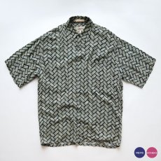画像1: 〜90's CAMPIA RAYON ALL OVER PATTERN S/S BOX SHIRT (1)