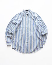 画像1: FACONNABLE COTTON WIDE STRIPE B/D SHIRT (1)
