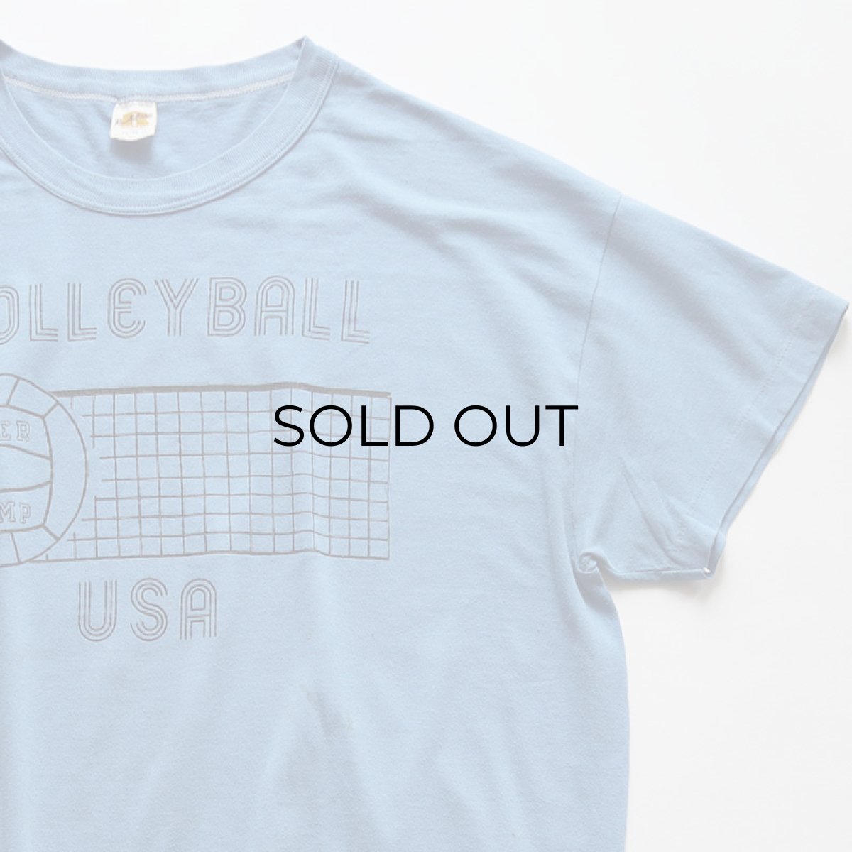 画像4: 〜80's RUSSELL W-PRINT S/S TEE "VOLLEYBALL USA" (4)