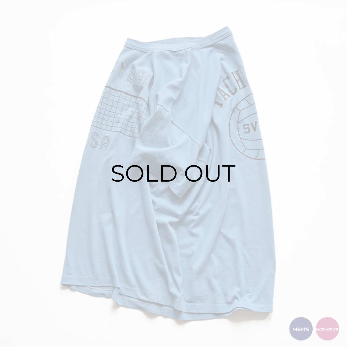 画像1: 〜80's RUSSELL W-PRINT S/S TEE "VOLLEYBALL USA" (1)