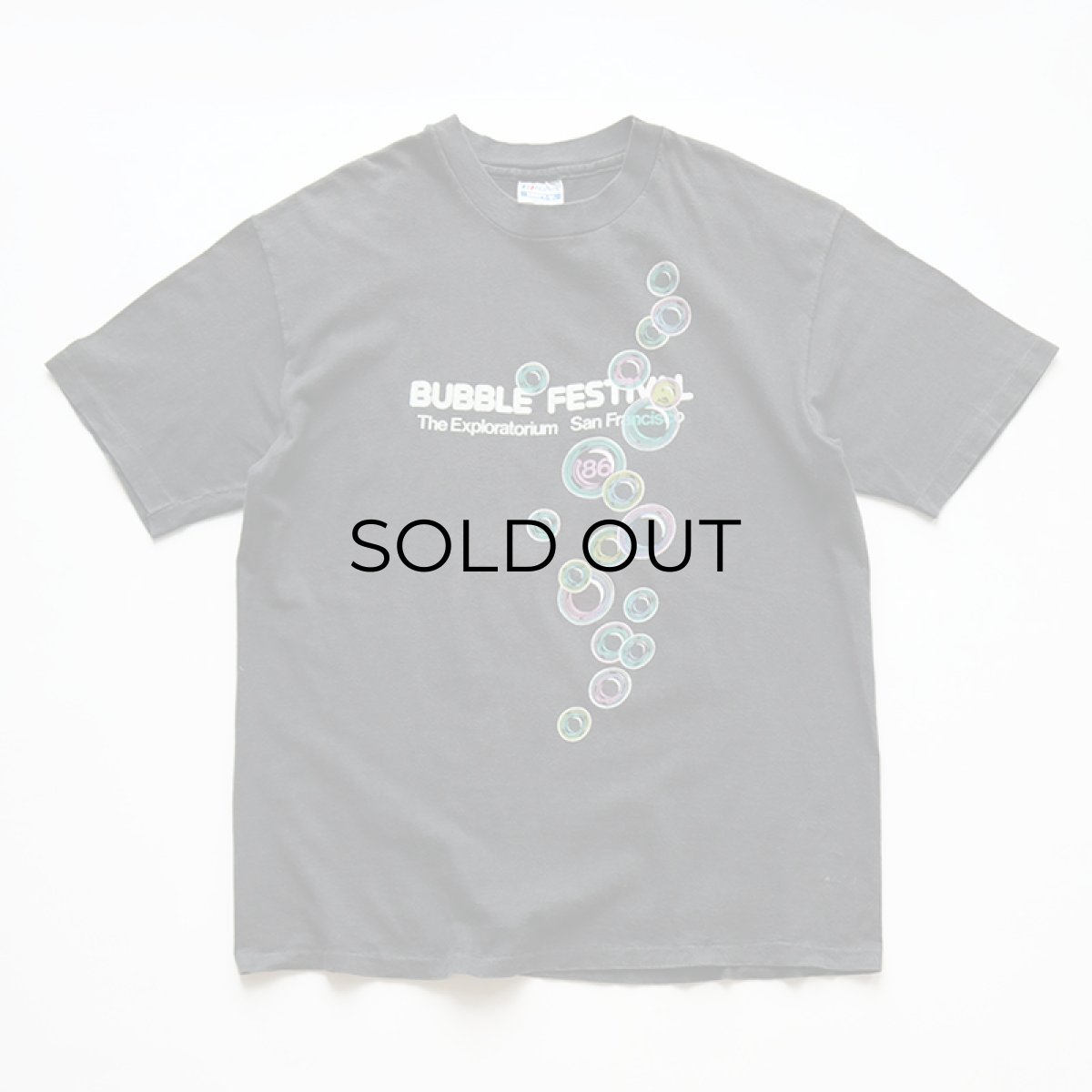 画像2: 80's Hanes COTTON W-PRINT S/S TEE "BUBBLE FESTIVAL '86" "MADE IN USA" (2)